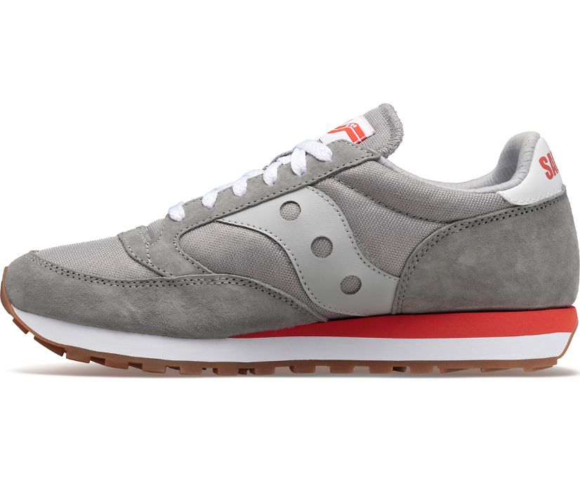 Women's Saucony Jazz 81 Originals Grey / Red | Singapore 027QMAZ